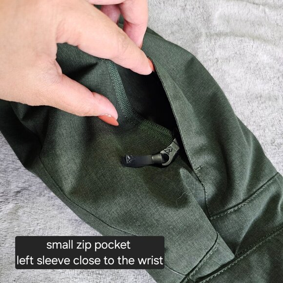 Men's Dark Green RipZone  Ski/Snowboarding Jacket, S L, Waterproof, Breathable - Picture 9 of 16